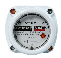 Счётчик газа Омега G 4 резьба 3/4"  2025 г. РП