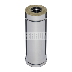 Дымоход-Сэндвич Ferrum 0,5 м (430/0,5 мм + нерж.) ф300х400