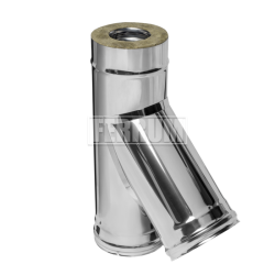 Сэндвич-тройник Ferrum 135° (430/0,5 мм + нерж.) ф115х200
