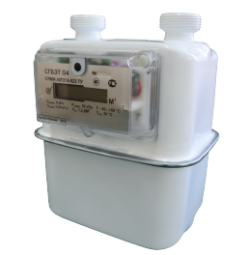 Счетчик газа бытовой CГБ-G-4Т Сигнал левый (вертикальный м33х1,5) 2026г 62Т