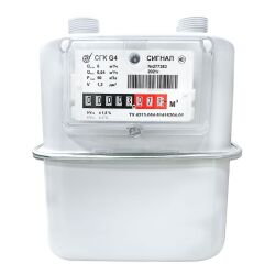 Счетчик газа бытовой СГK-G-4 Сигнал левый-00 (вертикальный G1) под Воронеж 2026г